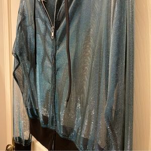 3/$20 Real Iridescent Metallic Sheer Jacket
